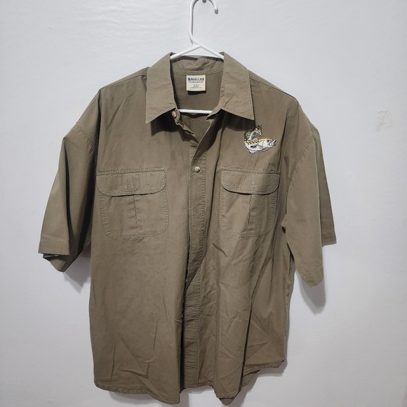Chemise De Pêche Magellan Homme 2XL - Bleu Clair, Respirante, Légère, Manches Courtes